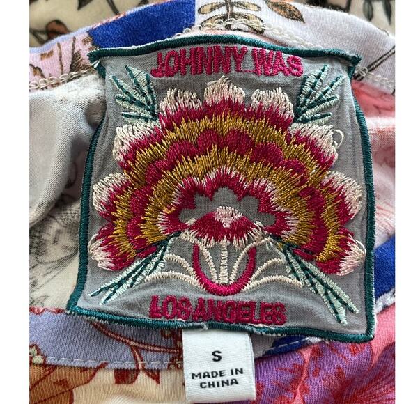 Johnny Was Womens S Colorful  Floral Patchwork Boho Sleeveless Dress - Picture 3 of 6